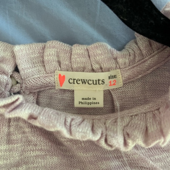 NWT Spring Pretty Crewcuts Heather Pink Ruffle Shirt, Size 12 - Picture 3 of 4